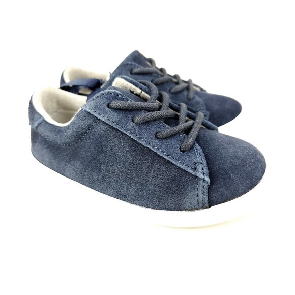 JANIE AND JACK boys blue Suede shoes Sneakers size 7 NWT $59 MSRP - Picture 2 of 7